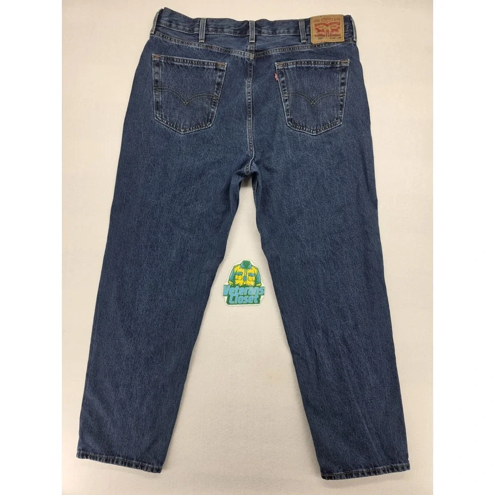 Levi's 550 Relaxed Fit Straight Leg Jeans Men's 40x34 Blue Denim Red Tab EUC